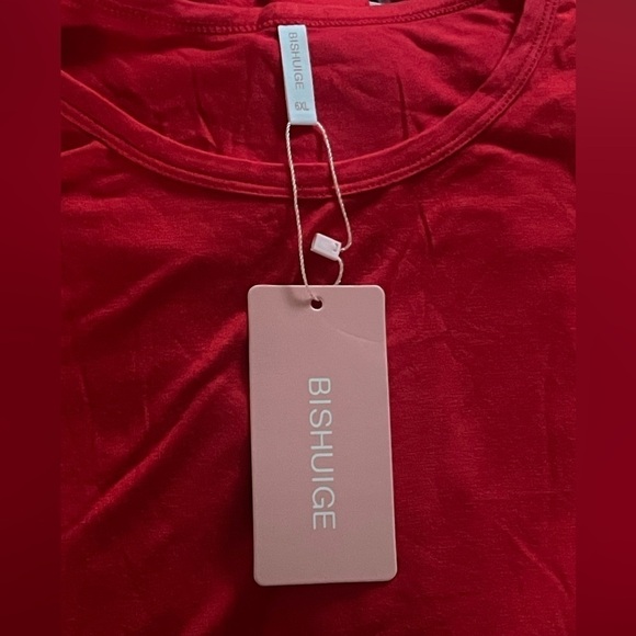 Plus Size Maxi Dress Long Sleeve Empire Waist Size 6X / 30 Red - Picture 13 of 13